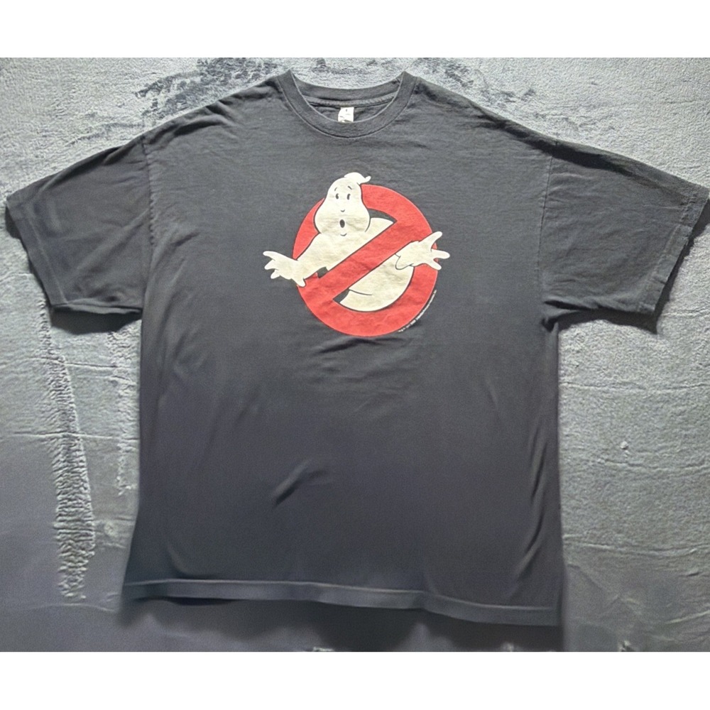 Ghostbusters Classic T Shirt Sz. XXL Black Red & White. 2008 Retro Tshirt